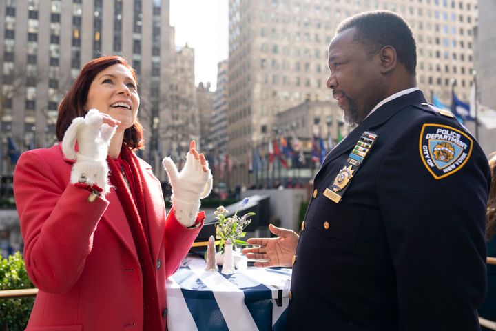 Carrie Preston stars as Elsbeth Tascioni and Wendell Pierce stars as Captain C.W. Wagner in "Elsbeth," a new drama based on the character featured in "The Good Fight" and "The Good Wife."