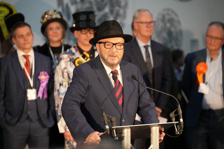 George Galloway speaks after winning the Rochdale by-election.