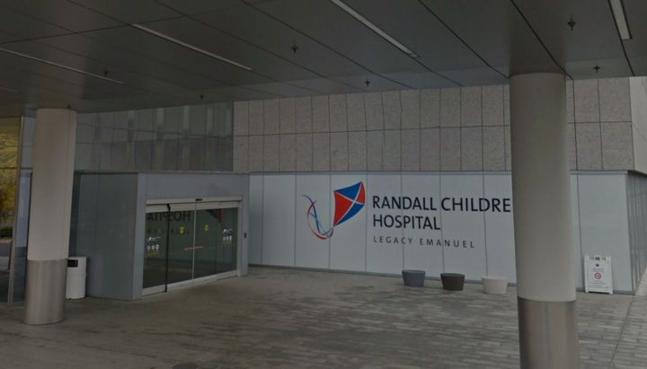 Randall Children Hospital Legacy Emanuel, where the girls were admitted after allegedly being drugged, via Google Maps.