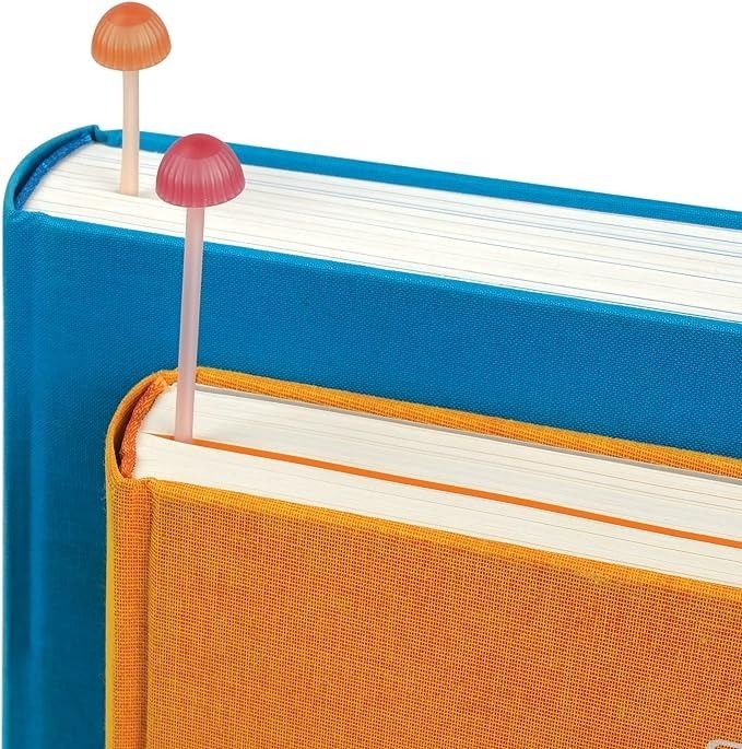 A four-pack of mini mushroom bookmarks
