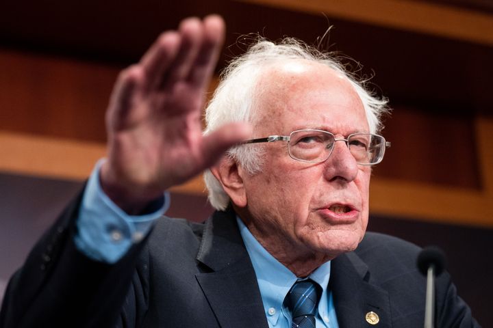 Sanders urges the U.S. not to give Netanyahu "another nickel" to "slaughter" Palestinians.