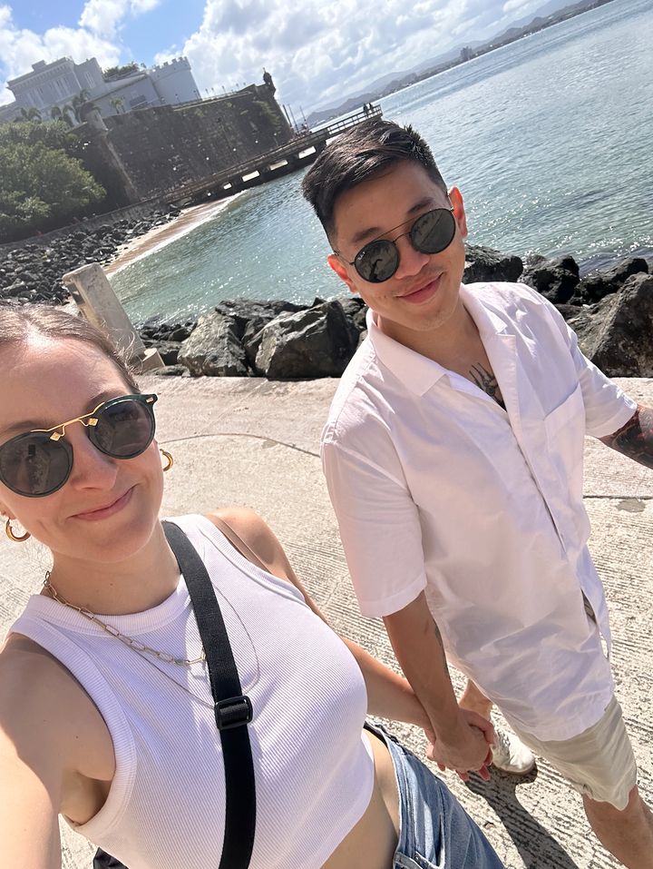 The author and her boyfriend, Alex, In San Juan, Puerto Rico (January 2024)