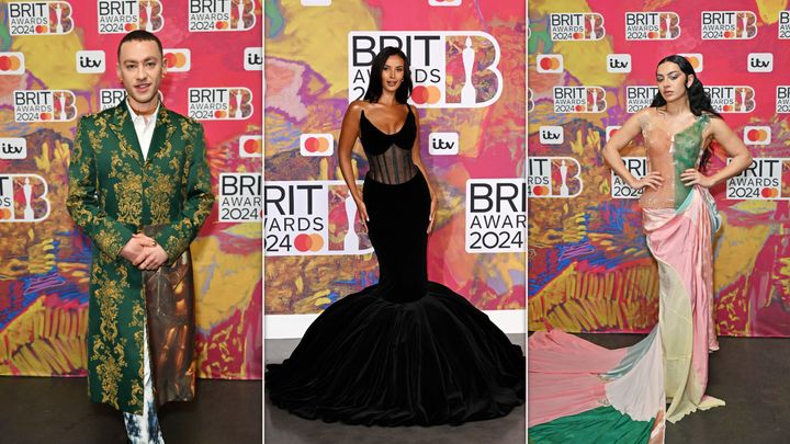 The stars have taken to the red carpet for the biggest night in UK music.