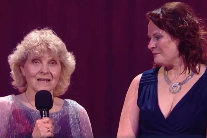 She presented an award with Monica Dolan, who played her in the hit ITV drama ‘Mr Bates vs the Post Office