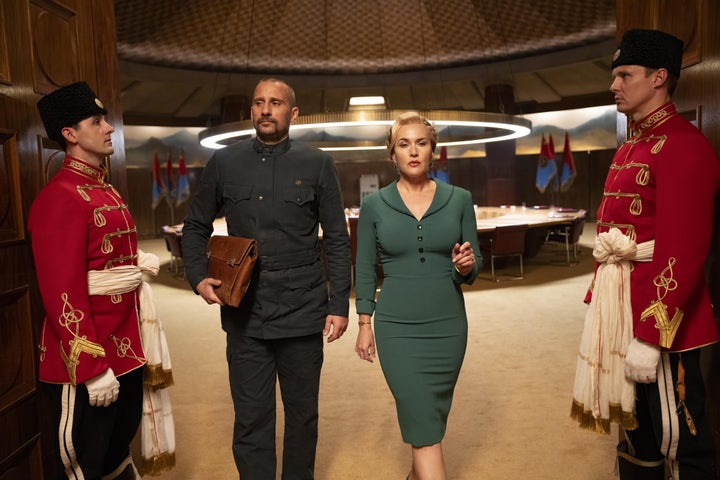 Matthias Schoenaerts and Kate Winslet in The Regime