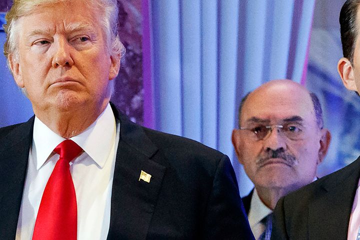 Weisselberg, seen here with Trump in 2017, had been suspected of lying about his former boss’ finances on the stand during Trump’s trial in October.