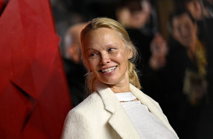 Pamela has received praise from Scarlett Johansson and Jamie Lee Curtis for her makeup-free look.