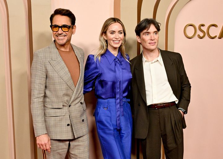 Oscar nominees Robert Downey Jr., Emily Blunt and Cillian Murphy