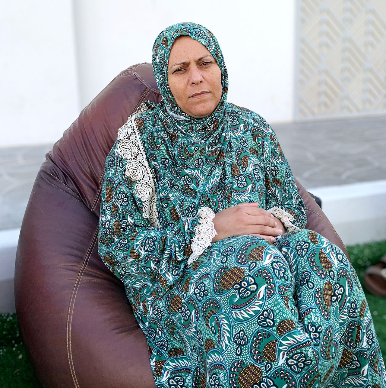 Samira Thari was evacuated from Gaza to Qatar after she was injured and her young granddaughter was killed by an Israeli strike.