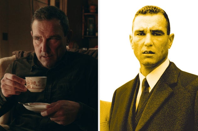 Vinnie Jones in The Gentlemen (left) and Snatch (right)