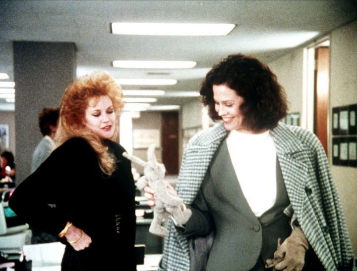Melanie Griffith and Sigourney Weaver in "Working Girl."