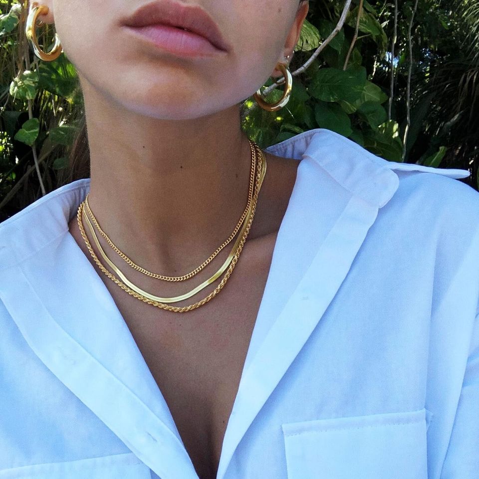 A layered necklace set that can instantly elevate your outfit