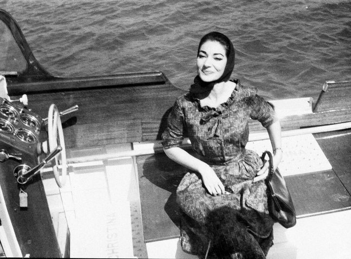 Μαρία Κάλλας, 18 Σεπτεμβρίου 1959. Εν πλω προς τη θαλαμηγό του Ωνάση «Χριστίνα». (AP Photo)