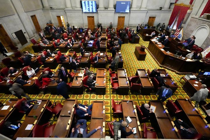 Members of Tennessee's House of Representatives meet on the first day of the 2024 legislative session on Jan. 9 in Nashville.