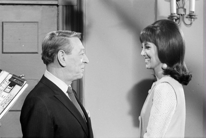 Lew Marie (Lew Parker) and Ann (Marlo Thomas) in the endearing "Paper Hats and Everything" episode, which ran Feb. 9, 1967.