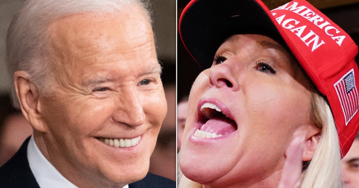 Joe Biden's Eye-Popping Reaction To Marjorie Taylor Greene Has To Be Seen