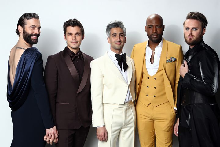 From left: "Queer Eye" stars Jonathan Van Ness, Antoni Porowski, Tan France, Karamo Brown and Bobby Berk in 2020. 