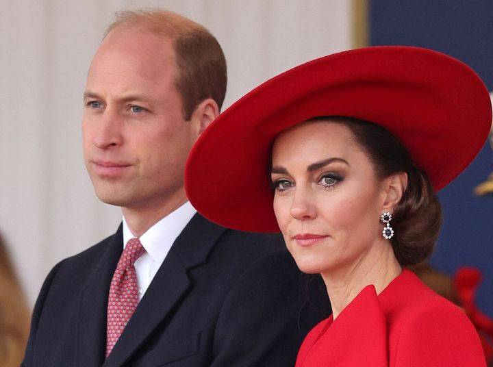 The Prince and Princess of Wales, William and Kate