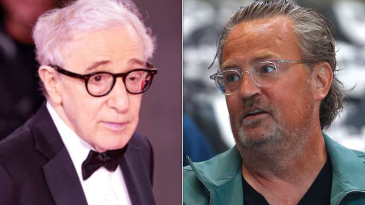 Matthew Perry, right, named his trust after Woody Allen's character Alvy Singer in "Annie Hall."
