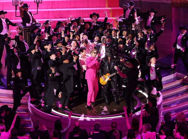 Ryan Gosling's Oscars performance had the crowd on its feet and singing along.