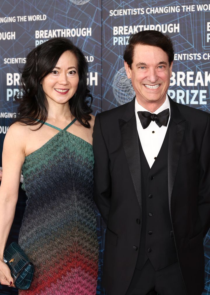 Angela Chao, left, is picture with her husband, Jim Breyer.