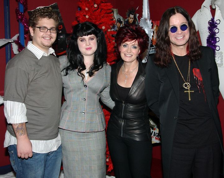 The Osbournes: Jack, Kelly, Sharon and Ozzy.