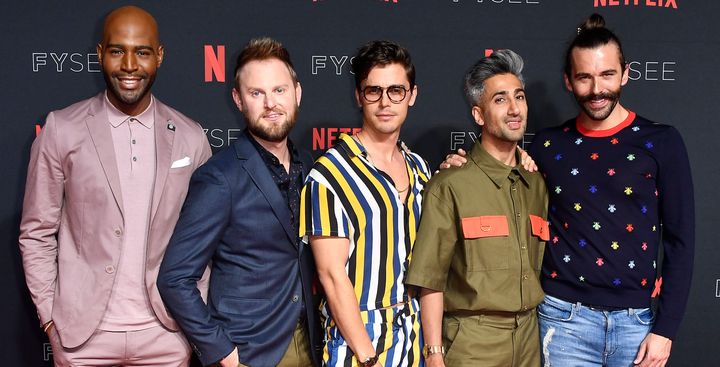 "Queer Eye" stars (from left) Karamo Brown, Bobby Berk, Antoni Porowski, Tan France and Jonathan Van Ness in 2018.