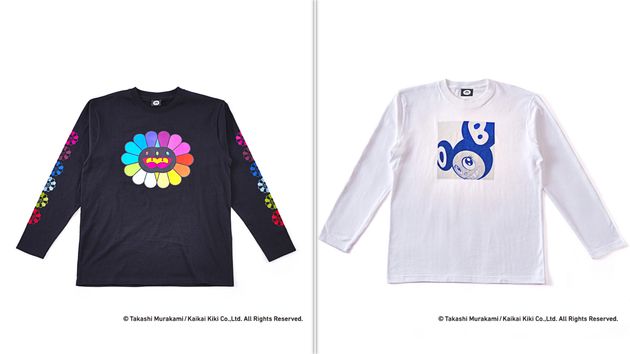 左がブラック（もののけフラワー）、右がホワイト（And Then 2024） ©2024 Takashi Murakami/Kaikai Kiki Co.,Ltd. All Rights Reserved.