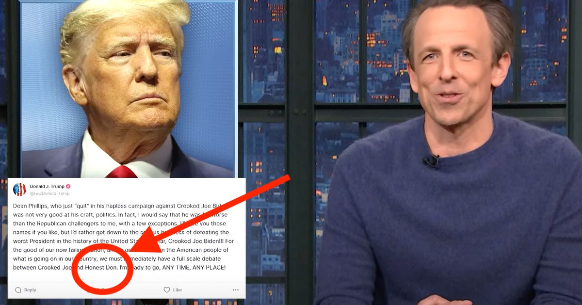 Seth Meyers Says There's Only 1 Explanation For Trump Calling Himself 'Honest Don'