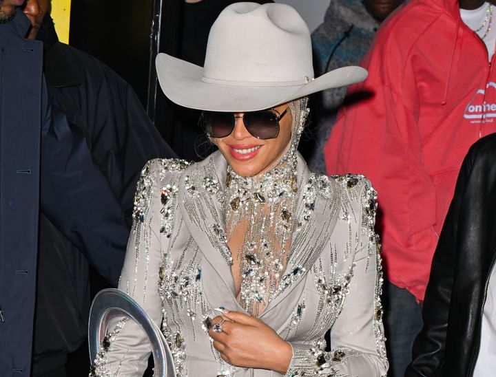 Beyonce leaves the Luar fashion show in Brooklyn during New York Fashion Week.