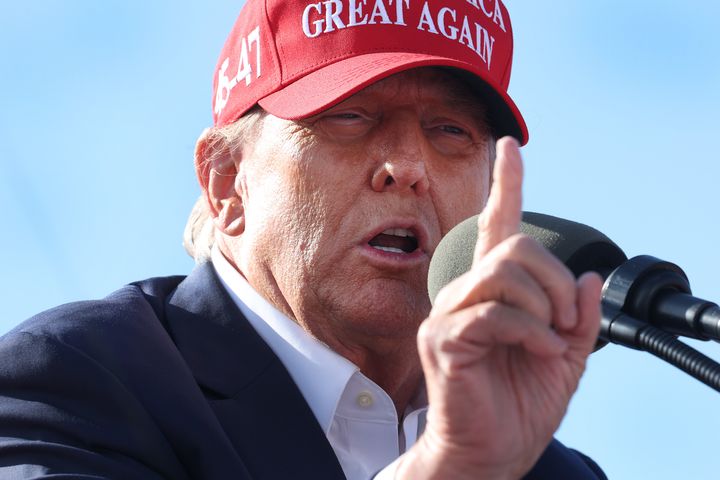 Donald Trump made dehumanising comments about immigrants during a rally at the Dayton International Airport on Saturday.