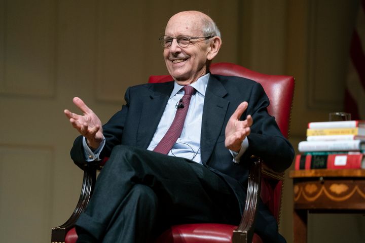 Then-Supreme Court Justice Stephen Breyer is seen shortly before his retirement in 2022.