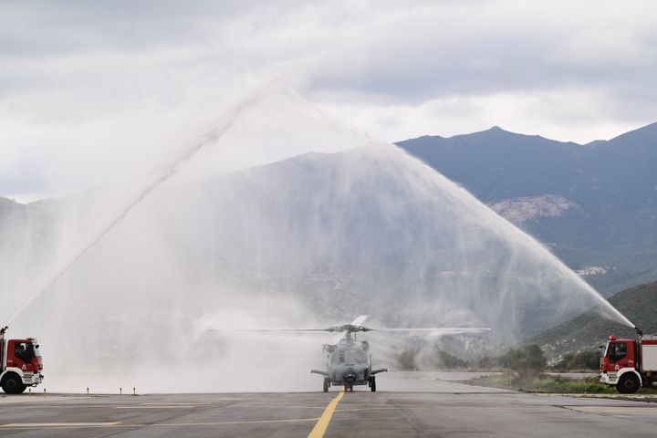 Τελετή υποδοχής και ένταξης στη Διοίκηση Αεροπορίας Ναυτικού των νέων Ελικοπτέρων MH-60 ROMEO, παρουσία του Πρωθυπουργού Κυριάκου Μητσοτάκη, Τετάρτη 20 Μαρτίου 2024. (ΜΙΧΑΛΗΣ ΚΑΡΑΓΙΑΝΝΗΣ/EUROKINISSI)