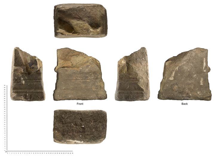Η ρωμαϊκή πέτρα του βωμού που βρέθηκε κατά τη διάρκεια αρχαιολογικών ανασκαφών στον καθεδρικό ναό του Λέστερ.