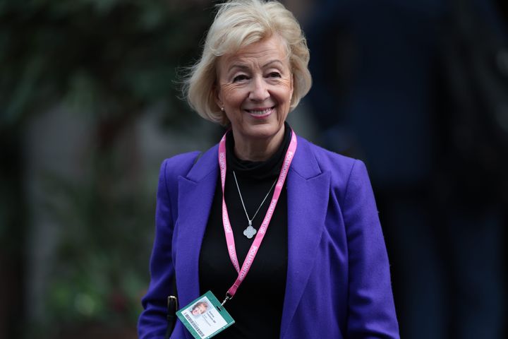 Andrea Leadsom on the final day of the Conservative Party Conference at Manchester Central Convention Complex, Manchester on Wednesday 4th October 2023. (Photo by Pat Scaasi/MI News/NurPhoto via Getty Images)