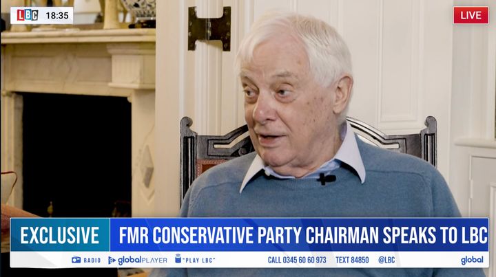 Lord Patten: "I was chairman of the Conservative Party when there was one."