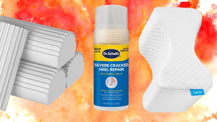 Dust scrubbers, callus balm and knee pillow