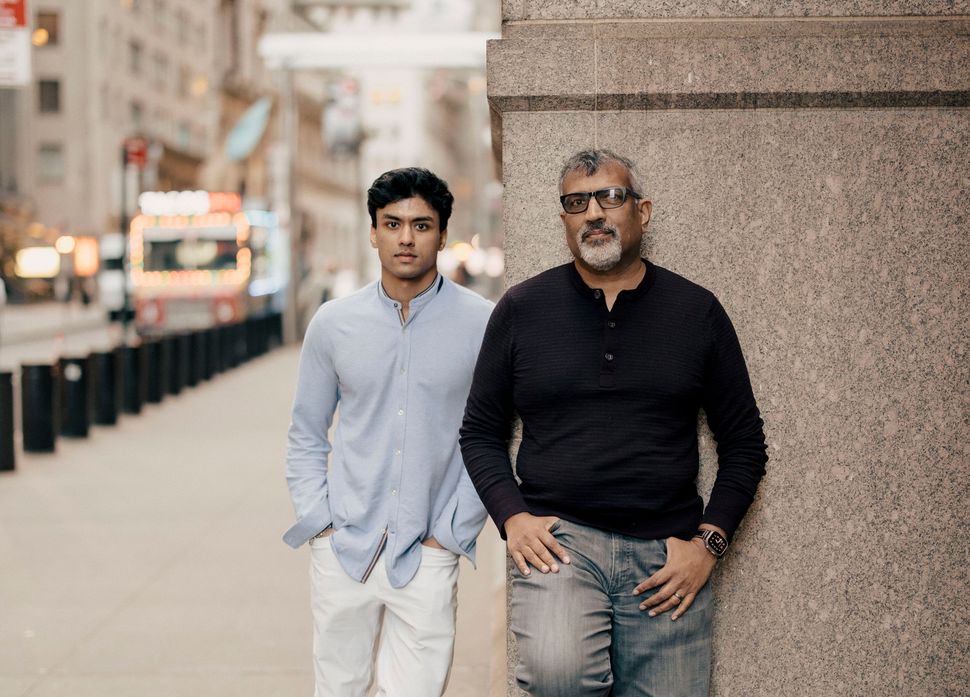 Shahed Amanullah and Arman Khwaja, founder and owner of Zabihah, the world's largest guide to halal eateries and markets for Muslims, pose for a portrait on Monday March 18th, 2024. In Manhattan,New York City.