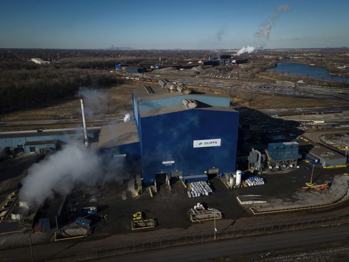 A Cleveland-Cliffs steel plant in Riverdale, Illinois, is pictured in February 2023. The company was selected to receive federal funds to decarbonize operations at one of its facilities in Middletown, Ohio.