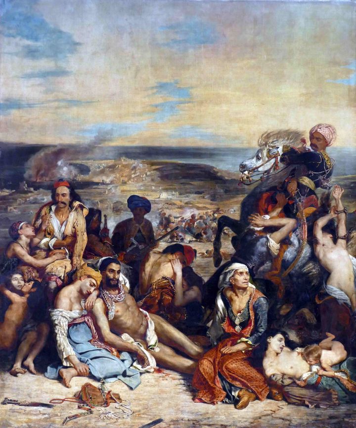 «Η σφαγή της Χίου». Ευγένιος Ντελακρουά (1798-1863). (Photo by: Universal History Archive/ Universal Images Group via Getty Images)