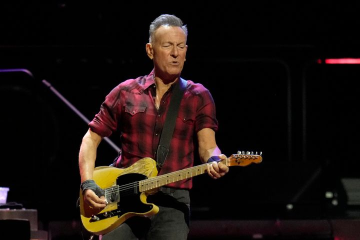 Bruce Springsteen on stage earlier this month