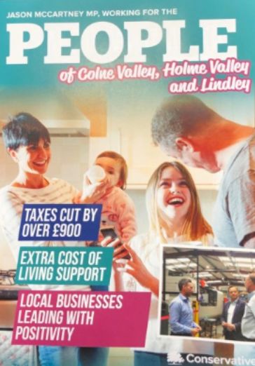 The picture on a leaflet in Colne Valley.