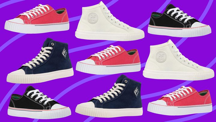 PF Flyers center low-top and high-top sneakers.