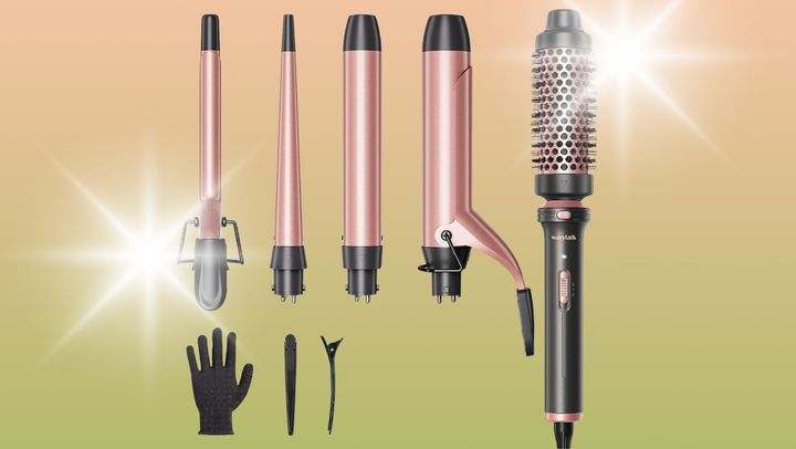 The Wavytalk is a five-in-one heat styling tool with interchangeable styling heads. 
