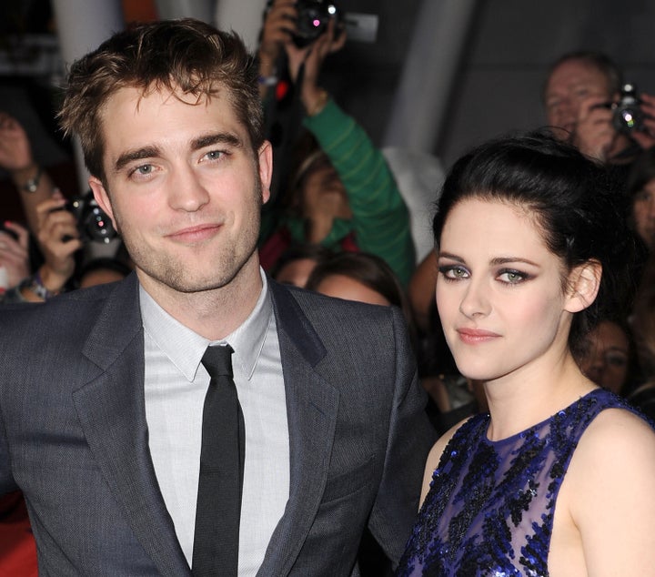 Robert Pattinson and Kristen Stewart at the premiere of Breaking Dawn, Part 1 in 2011