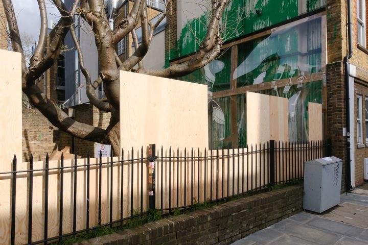 The local authority, Islington Council, said it was fencing off the site to protect the art and residents from the impact of visitors.