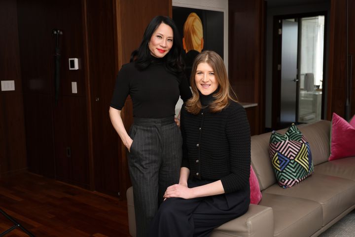 Actor Lucy Liu, left, and director Eloise Singer.