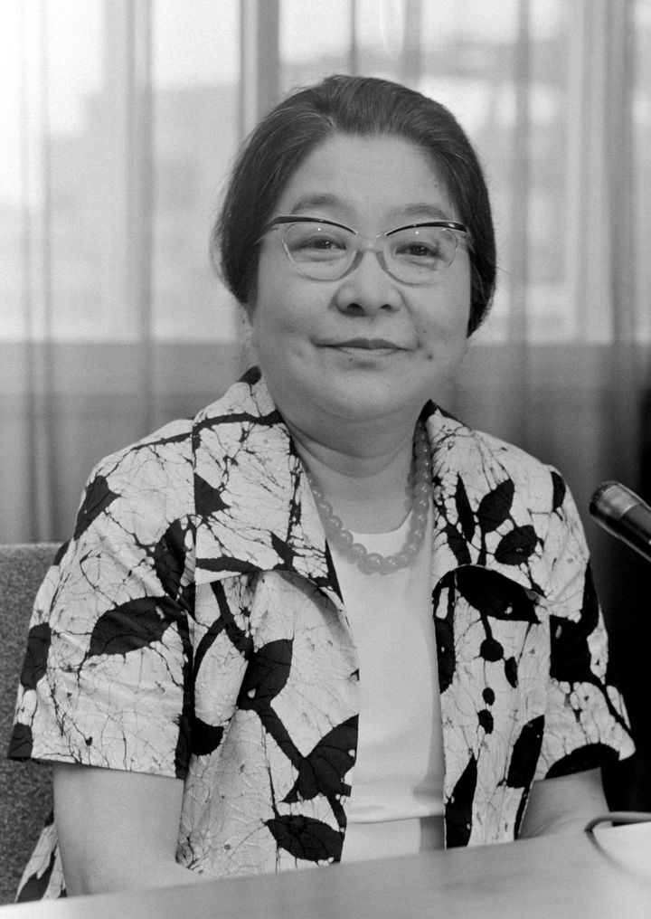 三淵嘉子さん。新潟家庭裁判所長を務めていた1972年に撮影