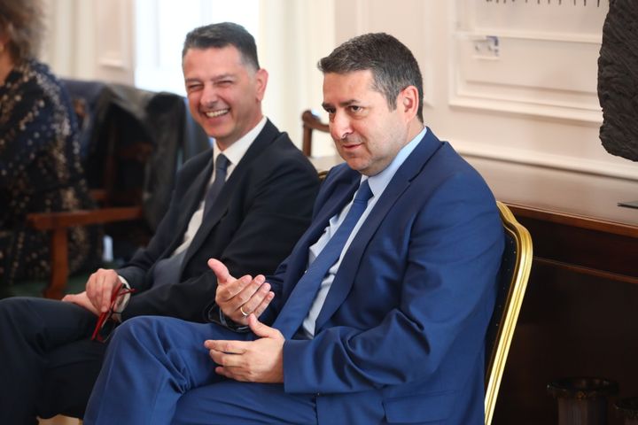 Ο Γιώργος Μυλωνάκης σε πρώτο πλάνο. Συνεδρίαση του Υπουργικού Συμβουλίου, Παρασκευή 29 Μαρτίου 2024. (ΓΙΑΝΝΗΣ ΠΑΝΑΓΟΠΟΥΛΟΣ/EUROKINISSI)