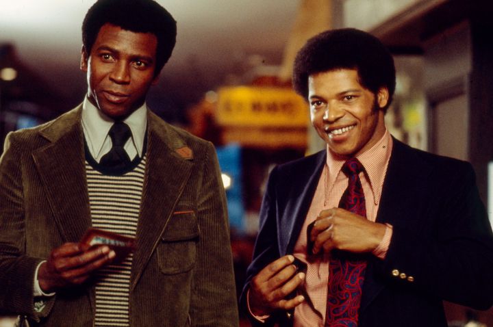Louis Gossett Jr and Felton Perry appear on the ABC television movie, 'The Fuzz Brothers'. (Photo by Disney General Entertainment Content via Getty Images)